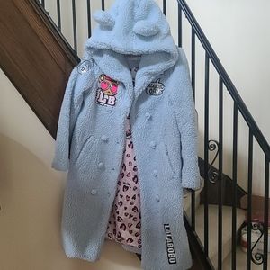 LalaBobo BabyBlue Calf Length Fluffy Kawaii Jacket